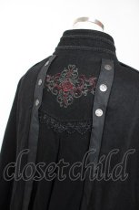 画像5: Ozz oneste / 薔薇刺繍マント  黒 Y-25-12-19-061-OO-JA-SZ-ZTC068 (5)