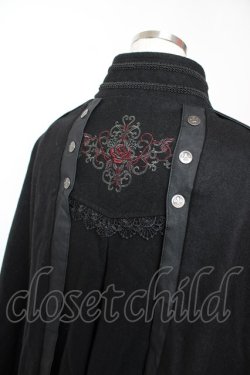 画像5: Ozz oneste / 薔薇刺繍マント  黒 Y-25-12-19-061-OO-JA-SZ-ZY