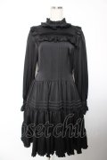 Physical Drop / 長袖小公女ドレス(ロング)  黒 Y-25-12-19-077-LO-OP-SZ-ZY