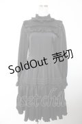 Physical Drop / 長袖小公女ドレス(ロング)  黒 Y-25-12-19-077-LO-OP-SZ-ZS
