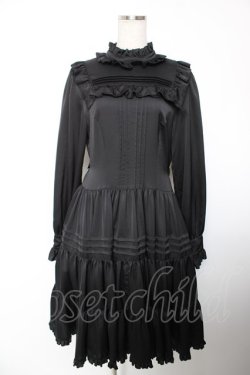 画像1: Physical Drop / 長袖小公女ドレス(ロング)  黒 Y-25-12-19-077-LO-OP-SZ-ZY