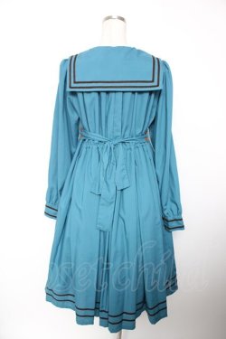 画像2: Physical Drop / スクエアタックセーラーワンピース  グリーン×黒 Y-25-12-19-079-LO-OP-SZ-ZY