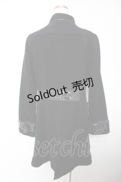 画像2: ALGONQUINS / ベルトデザインダッフルコート ユニセックス 黒 Y-25-12-19-086-AL-CO-SZ-ZY