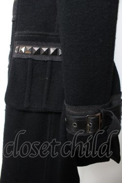 画像4: ALGONQUINS / ベルトデザインダッフルコート ユニセックス 黒 Y-25-12-19-086-AL-CO-SZ-ZY