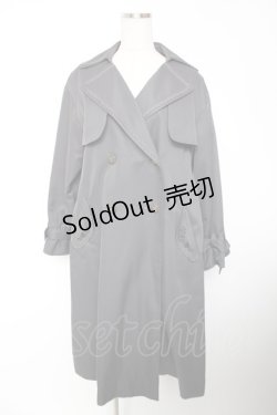 画像1: axes femme / 後ろ切り替えトレンチコート M グレー Y-25-12-19-088-AX-CO-SZ-ZS