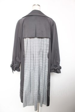 画像2: axes femme / 後ろ切り替えトレンチコート M グレー Y-25-12-19-088-AX-CO-SZ-ZY
