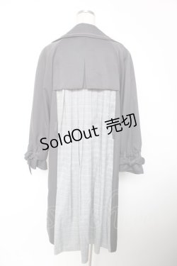 画像2: axes femme / 後ろ切り替えトレンチコート M グレー Y-25-12-19-088-AX-CO-SZ-ZS