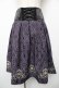 画像1: axes femme / Disneyダークオーナメント柄スカート M パープル Y-25-12-19-089-AX-SK-SZ-ZY (1)
