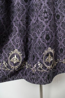 画像3: axes femme / Disneyダークオーナメント柄スカート M パープル Y-25-12-19-089-AX-SK-SZ-ZY