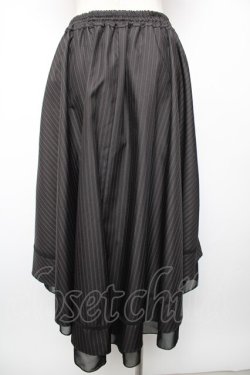 画像2: axes femme / ベルト付フィッシュテールスカート M 黒 Y-25-12-19-093-AX-SK-SZ-ZY