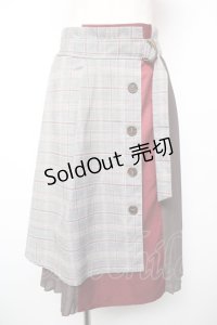 axes femme / チェック×プリーツスカート M 茶 Y-25-12-19-094-AX-SK-SZ-ZY