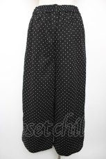 画像2: axes femme / リボン付きドット柄ワイドパンツ M 黒 Y-25-12-19-098-AX-PA-SZ-ZT637 (2)
