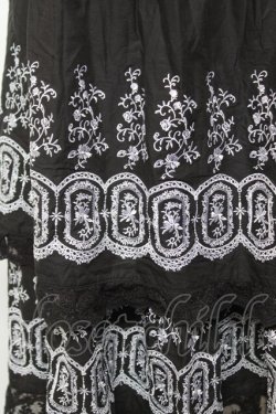 画像3: axes femme / 段々刺繍2ｗAYロングスカート M 黒 Y-25-12-19-099-AX-SK-SZ-ZY