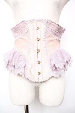 画像1: abilletage / Noir クロワコルセット 4 ピンク×ラベンダー Y-25-12-19-100-GO-TO-SZ-ZY