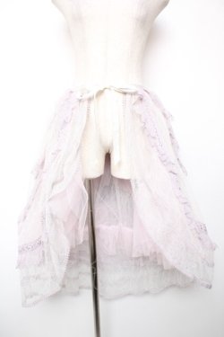 画像1: abilletage / Noir レースオーバースカート  ラベンダー Y-25-12-19-101-GO-ZA-SZ-ZY