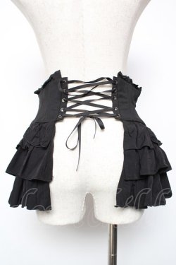 画像2: Sheglit / "Ripple"フリルコルセット M 黒 Y-25-12-19-102-EL-TO-SZ-ZY