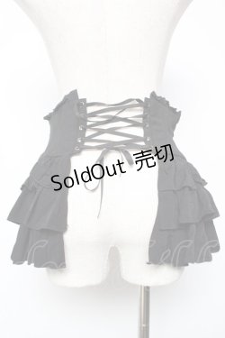 画像2: Sheglit / "Ripple"フリルコルセット M 黒 Y-25-12-19-102-EL-TO-SZ-ZY