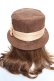 画像3: axes femme / プリント入りカンカン帽 57.5cm 茶 Y-25-12-19-015-AX-AC-SZ-ZY (3)