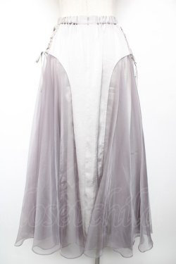 画像2: abilletage / Dorothyサイドフレアスカート  グレー×ラベンダー Y-25-12-19-104-GO-SK-SZ-ZY