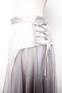 画像3: abilletage / Dorothyサイドフレアスカート  グレー×ラベンダー Y-25-12-19-104-GO-SK-SZ-ZY