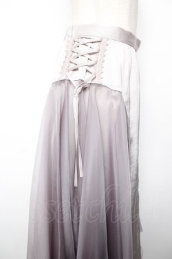 画像4: abilletage / Dorothyサイドフレアスカート  グレー×ラベンダー Y-25-12-19-104-GO-SK-SZ-ZY