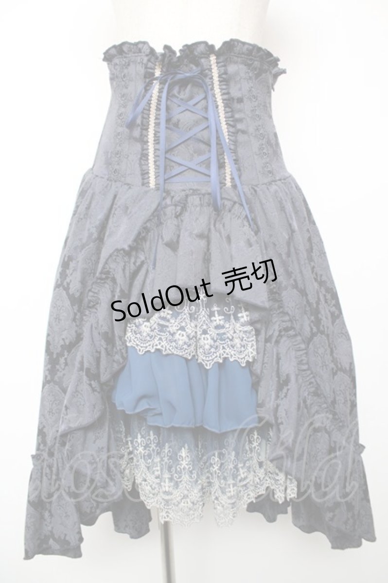 画像1: ATELIER PIERROT / “Eleanor”コルセットスカート  ネイビー Y-25-12-19-105-EL-SK-SZ-ZY (1)