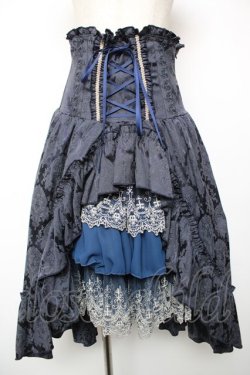 画像1: ATELIER PIERROT / “Eleanor”コルセットスカート  ネイビー Y-25-12-19-105-EL-SK-SZ-ZY