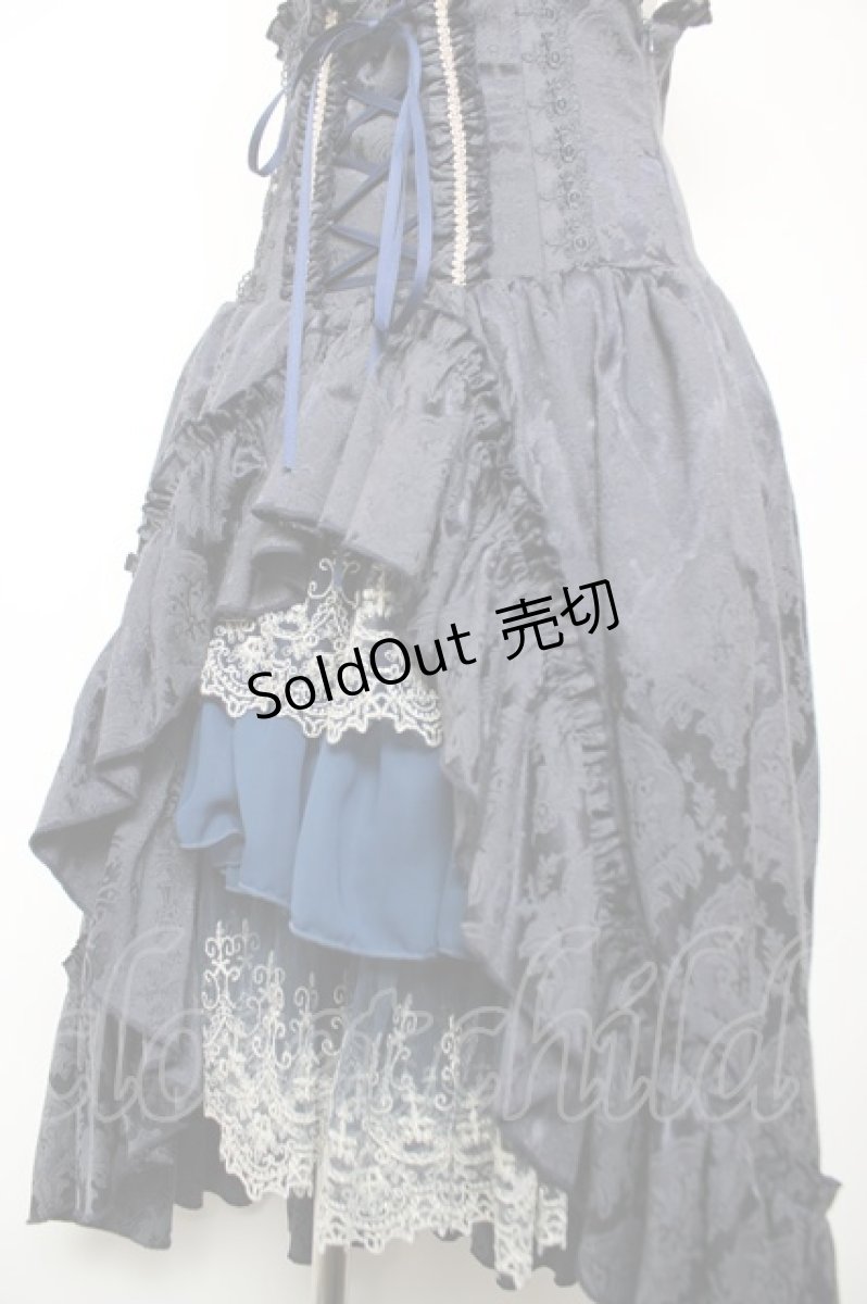 画像3: ATELIER PIERROT / “Eleanor”コルセットスカート  ネイビー Y-25-12-19-105-EL-SK-SZ-ZY (3)