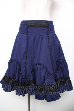 画像3: Ozz oneste / ボリュームリバーシブルスカート  黒×紺 Y-25-12-19-108-OO-SK-SZ-ZY