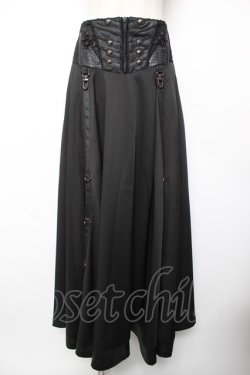 画像1: Ozz Croce / 変形ギミックスカート  黒 Y-25-12-19-109-OO-SK-SZ-ZY