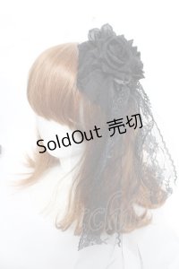 MorunxMuunaStoik / ヘッドドレス&コサージュ  黒 Y-25-12-19-016-EL-AC-SZ-ZY