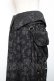 画像5: STEAM / カーマーベルト付きオーナメント柄ロングスカート  黒 Y-25-12-19-110-HN-SK-SZ-ZY (5)