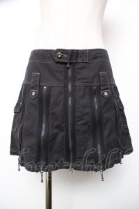 ALGONQUINS / ZIPデザインスカート F 黒 Y-25-12-19-111-AL-SK-SZ-ZY