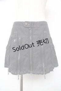 ALGONQUINS / ZIPデザインスカート F 黒 Y-25-12-19-111-AL-SK-SZ-ZY