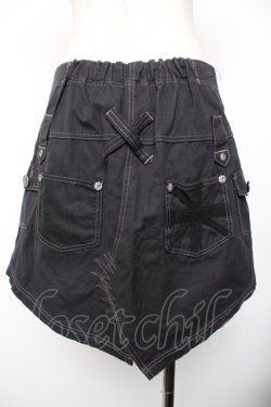 画像2: ALGONQUINS / ZIPデザインスカート F 黒 Y-25-12-19-111-AL-SK-SZ-ZY