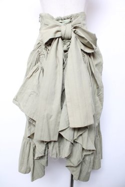 画像2: Sheglit / "Campanula"バッスルスカート  グリーン Y-25-12-19-112-EL-SK-SZ-ZY