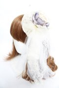 MorunxMuunaStoik / ヘッドドレス&コサージュ  生成り Y-25-12-19-017-EL-AC-SZ-ZY