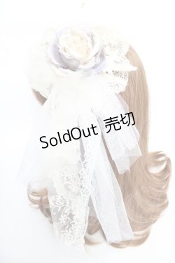 画像2: MorunxMuunaStoik / ヘッドドレス&コサージュ  生成り Y-25-12-19-017-EL-AC-SZ-ZY