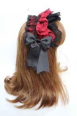 画像3: Morun x Muuna Stoik / Libraヘッドドレス  ブラック×レッド Y-25-12-19-019-LO-ZA-SZ-ZY