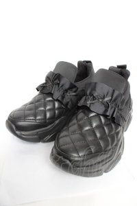 m petit by misako / AMクロミリボンスニーカー M 中黒 Y-25-12-19-021-LO-SH-SZ-ZY