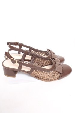 画像4: axes femme / メッシュストラップミュール M 茶 Y-25-12-19-022-AX-SH-SZ-ZY