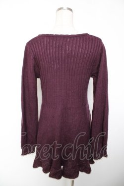 画像2: axes femme / バイカラーフリル使いプルオーバー M 紫 Y-25-12-19-025-AX-TO-SZ-ZY