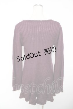 画像2: axes femme / バイカラーフリル使いプルオーバー M 紫 Y-25-12-19-025-AX-TO-SZ-ZS