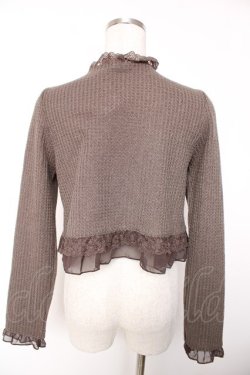 画像2: axes femme / フリルショートボレロ M カーキ Y-25-12-19-032-AX-TO-SZ-ZY