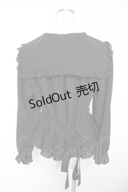 画像2: Physical Drop / セーラーオーバーブラウス  黒 Y-25-12-19-034-LO-BL-SZ-ZY