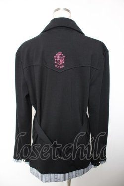 画像2: PUTUMAYO / テイルズオブエクシリア2アルヴィンコラボストール付ZIPジャケット  黒 Y-25-12-19-036-PT-JA-SZ-ZY