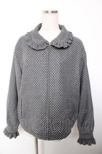 Physical Drop / フリルZIPジャケット  グレー Y-25-12-19-038-LO-JA-SZ-ZY