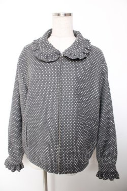 画像1: Physical Drop / フリルZIPジャケット  グレー Y-25-12-19-038-LO-JA-SZ-ZY