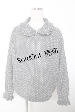 画像1: Physical Drop / フリルZIPジャケット  グレー Y-25-12-19-038-LO-JA-SZ-ZI