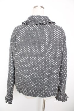 画像2: Physical Drop / フリルZIPジャケット  グレー Y-25-12-19-038-LO-JA-SZ-ZY